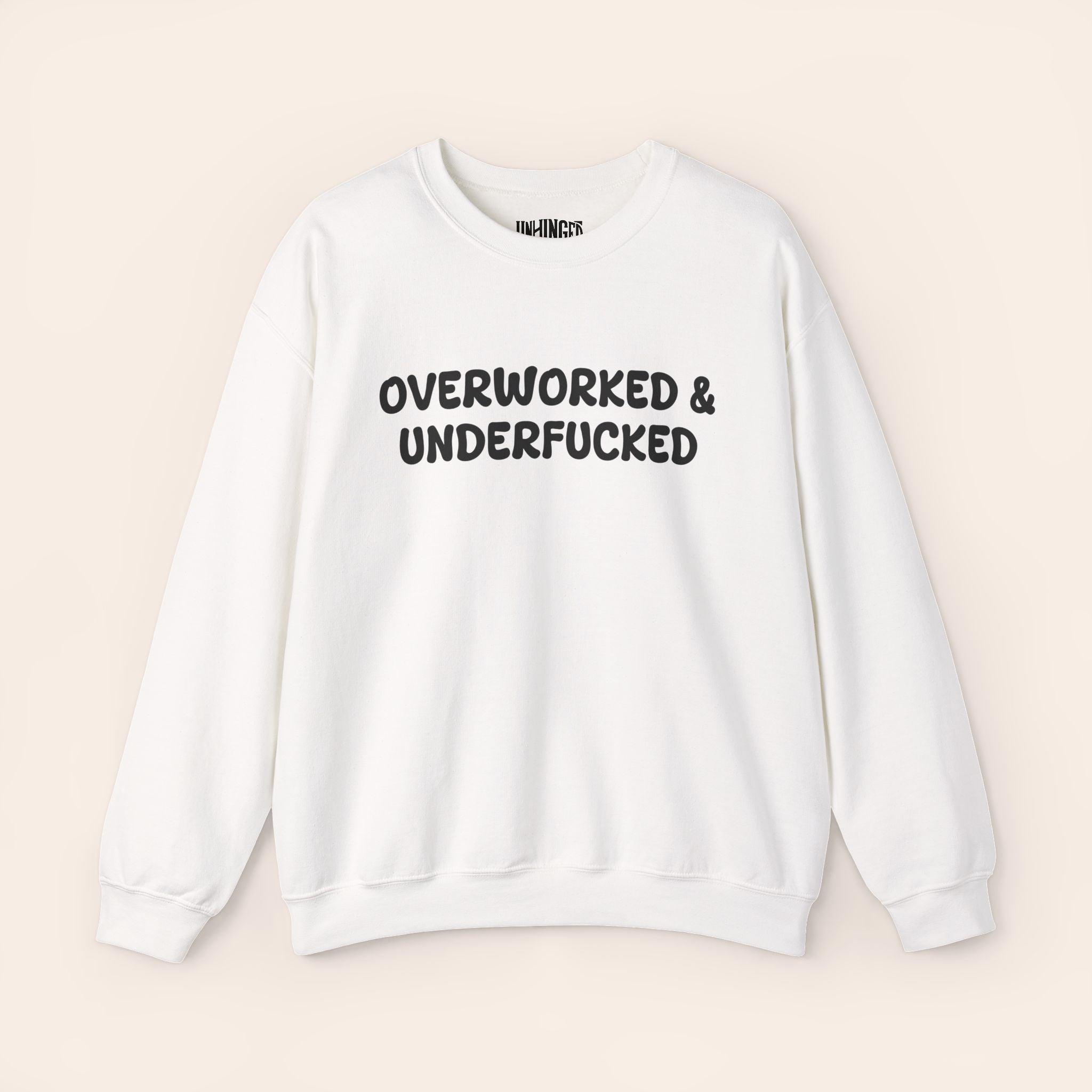 Overworked and Underfucked Crewneck Sweatshirt