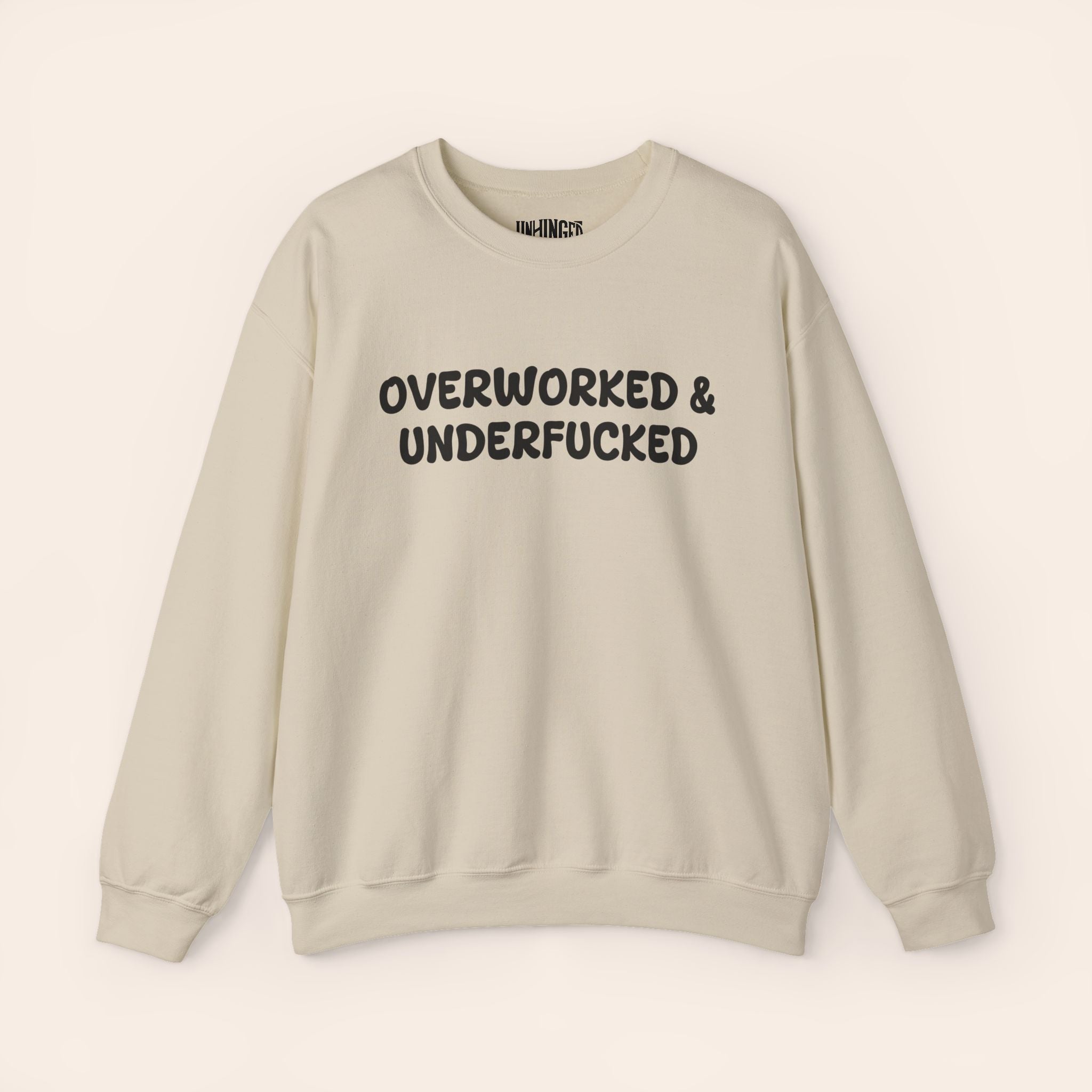 Overworked and Underfucked Crewneck Sweatshirt