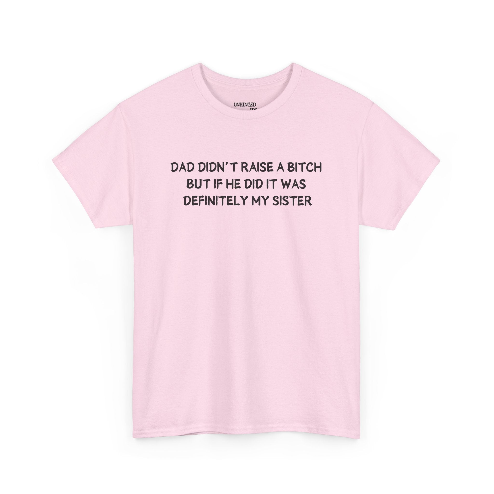 Dad Didn't Raise A Bitch But If She Did It Was Definitely My Sister T-shirt