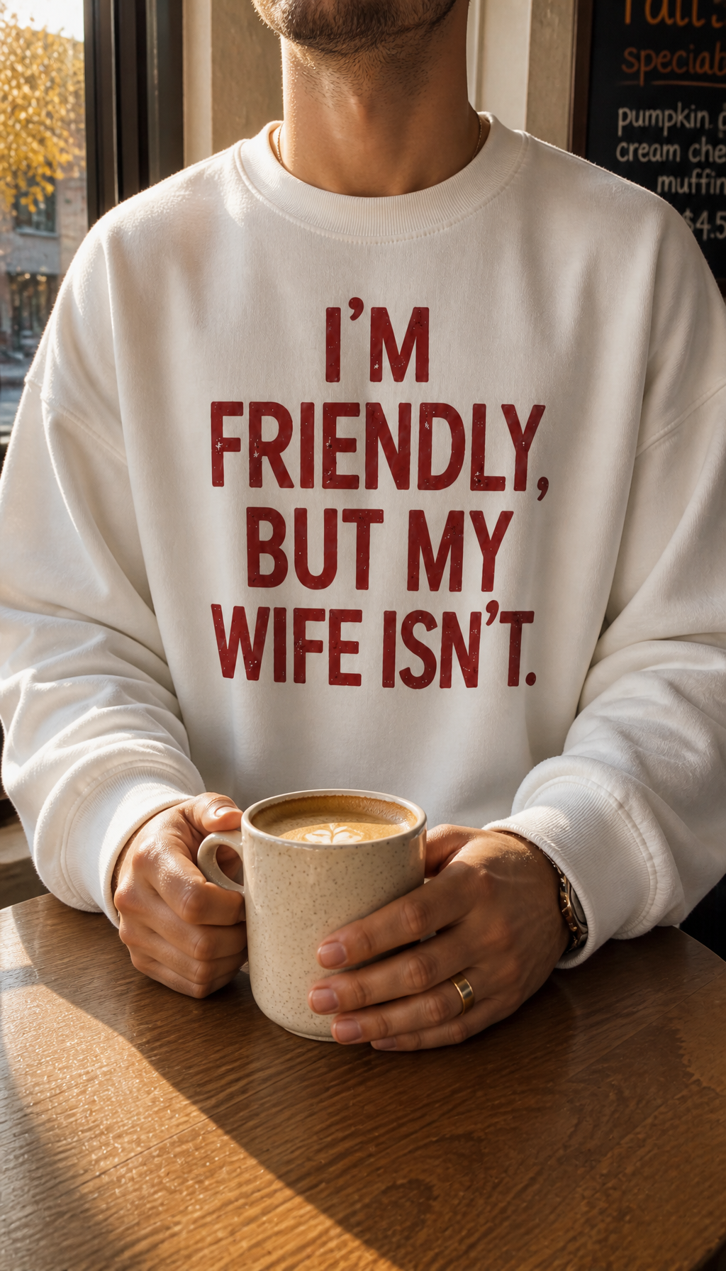 I'm friendly But my wife isn't Men's lifestyle