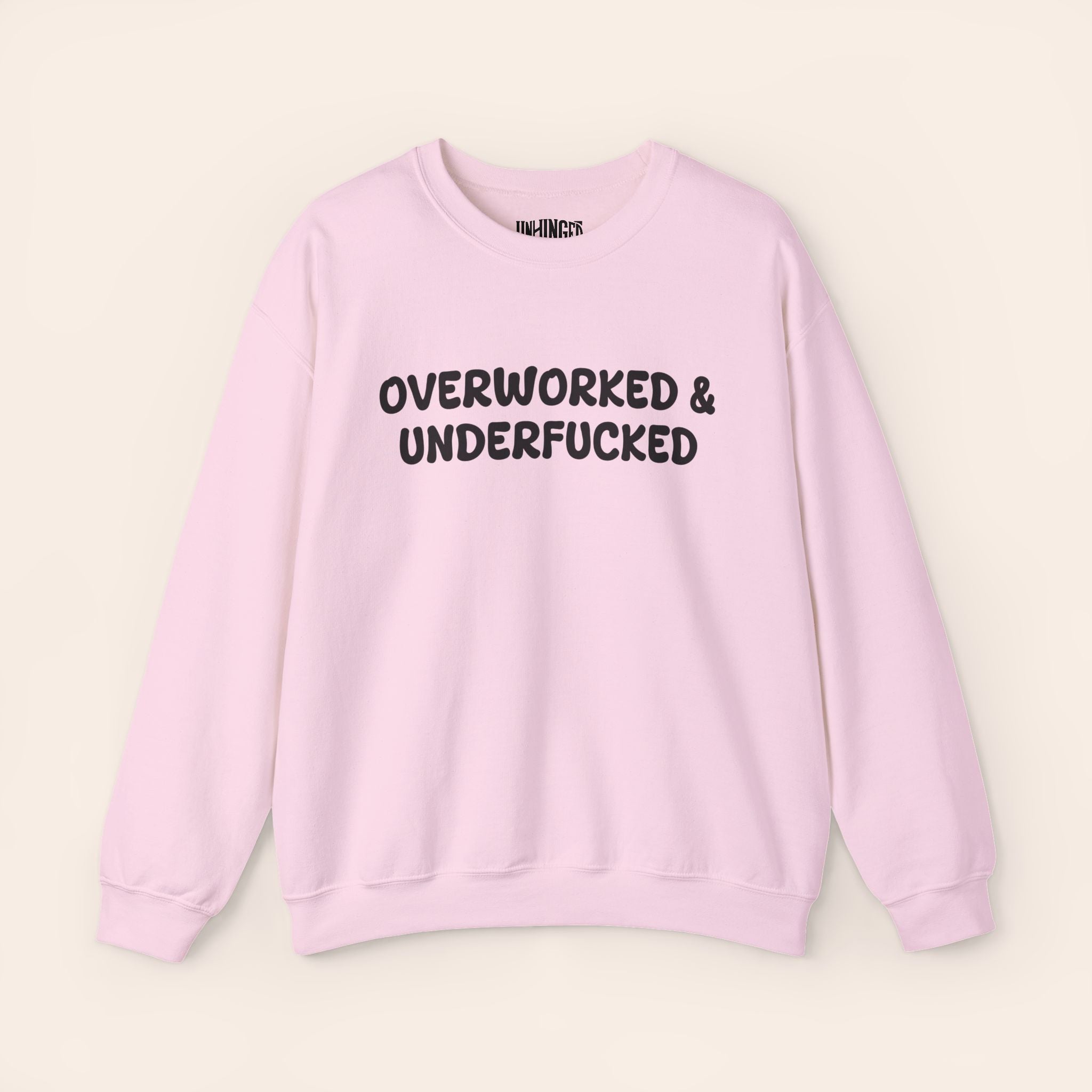 Overworked and Underfucked Crewneck Sweatshirt