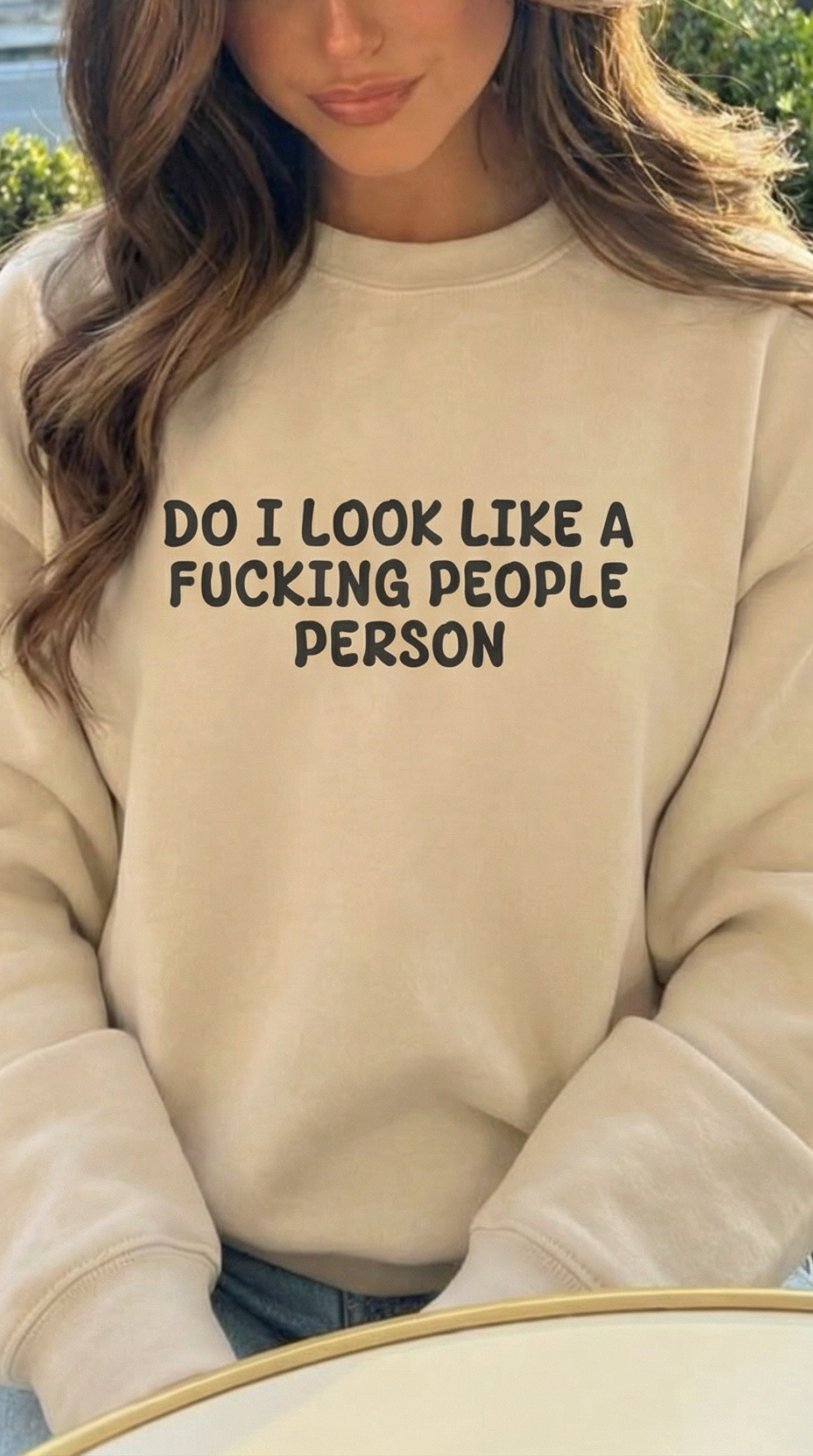 Do I Look Like A Fucking People Person Crewneck Sweatshirt