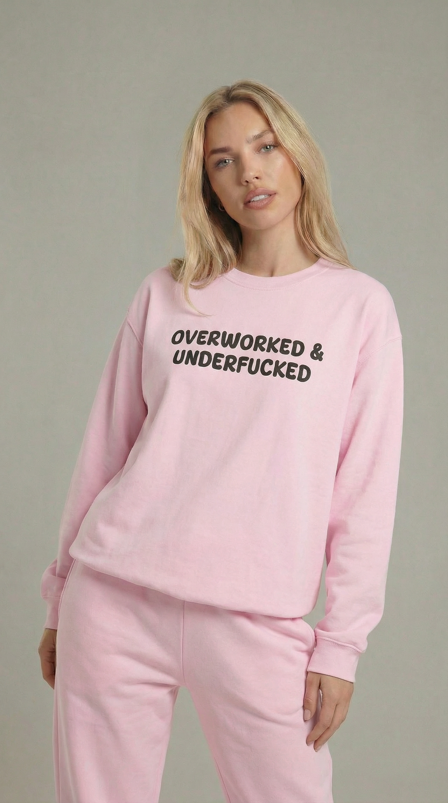 Overworked and Underfucked Crewneck Sweatshirt