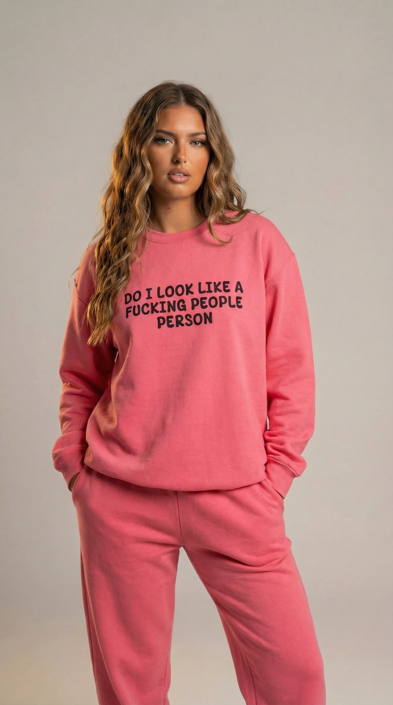 Do I Look Like A Fucking People Person Crewneck Sweatshirt