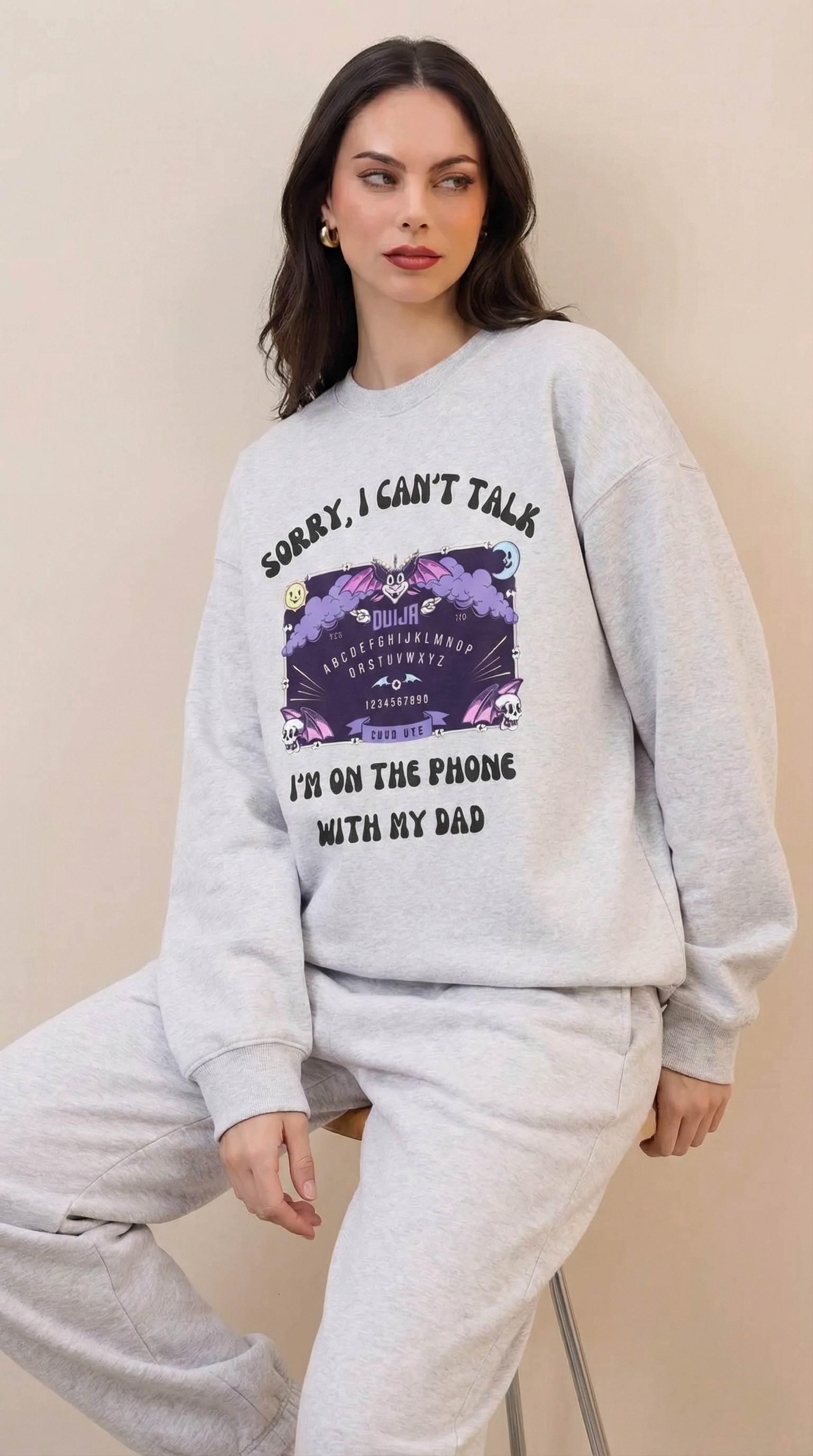 Sorry I Can't Talk I am On The Phone With My Mom Sweatshirt