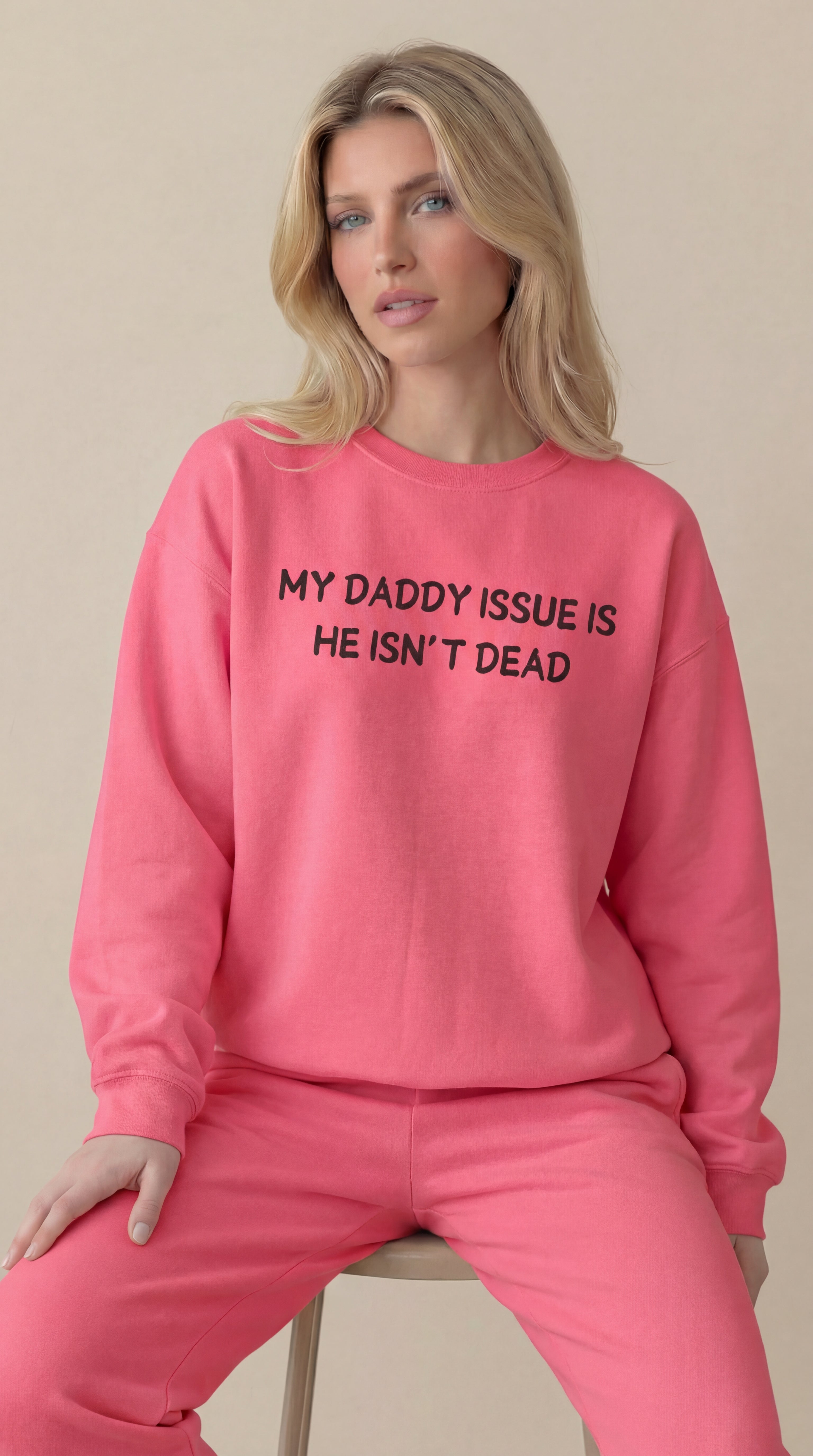 My Daddy Issue is He's Isn't Dead Crewneck Sweatshirt