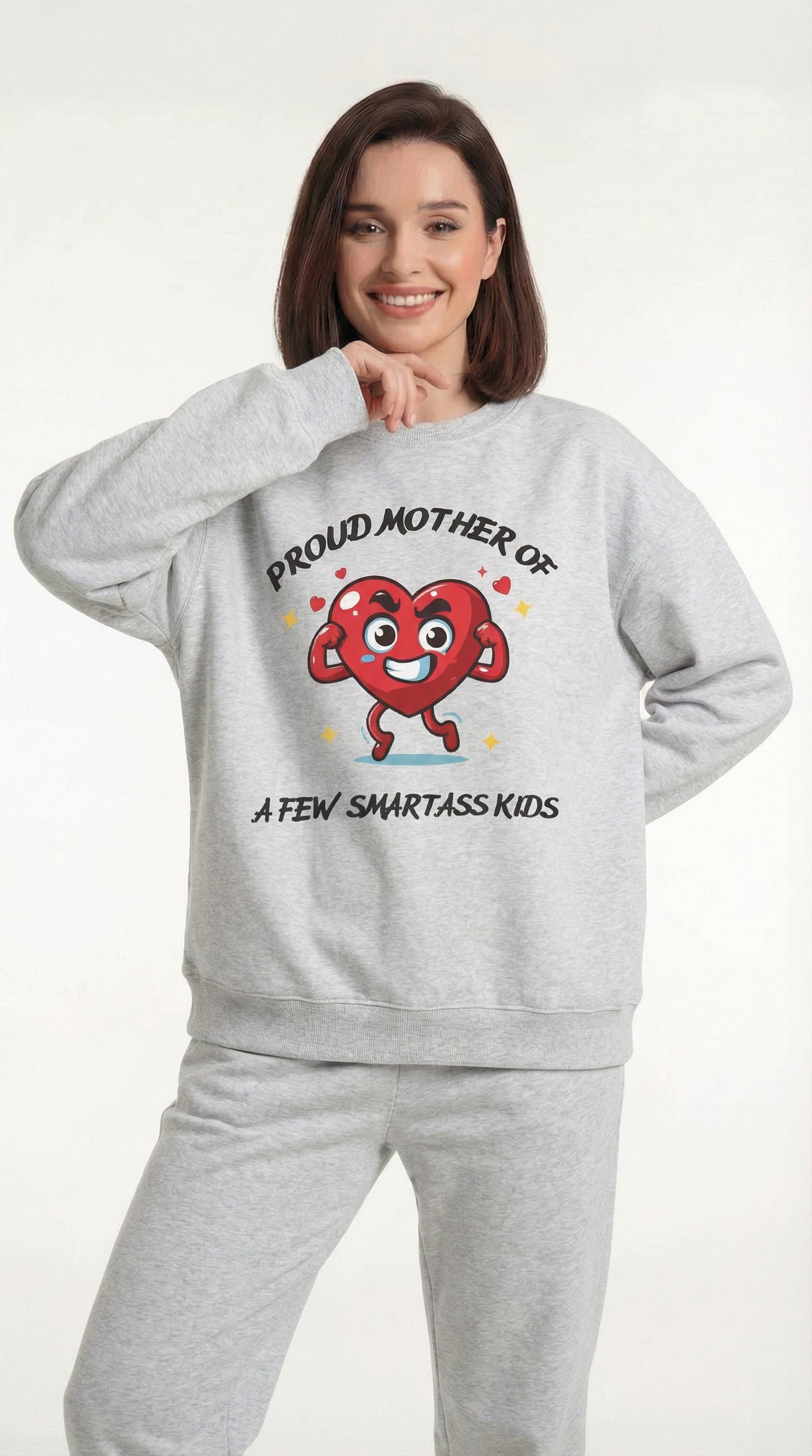 Proud Mother of a Few SmartAss Kids Crewneck Sweatshirt