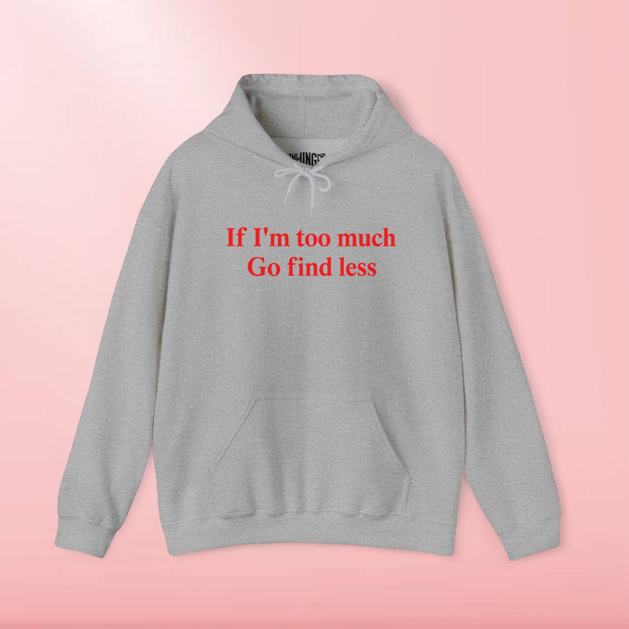 If I'm Too Much Go Find Less Hoodie