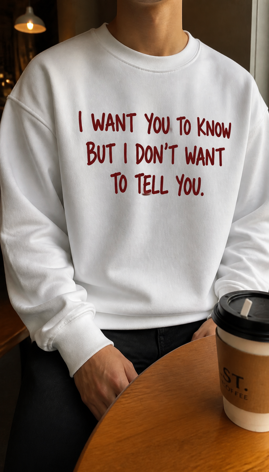 I want you to know But I don't want to Men's lifestyle