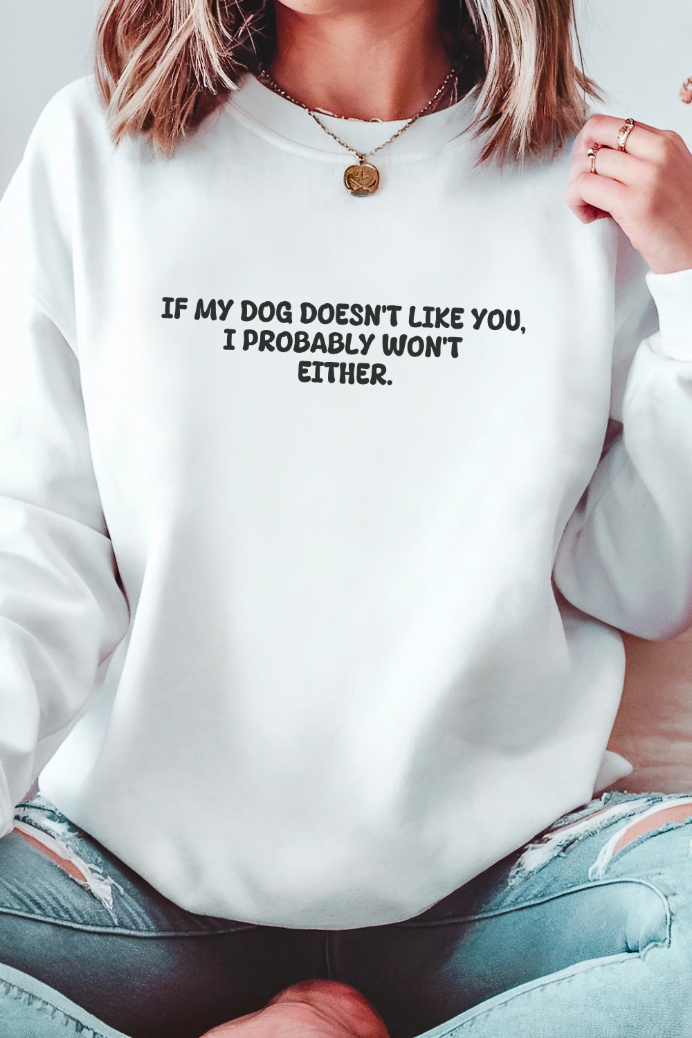 If My Dog Doesn't Like You, I Probably Won't Either. Sweatshirt