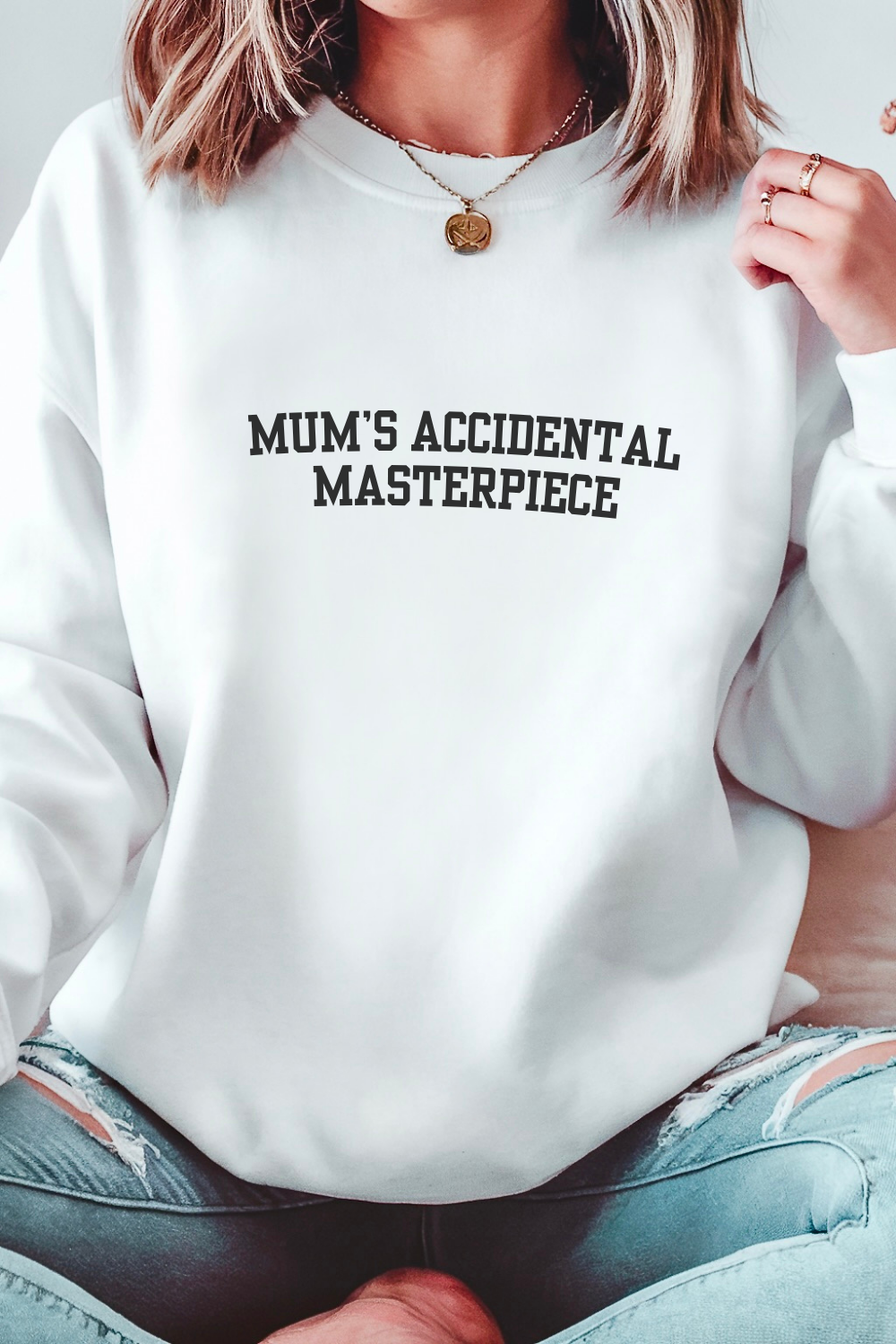 Mum's Accidental Masterpiece Crewneck Sweatshirt