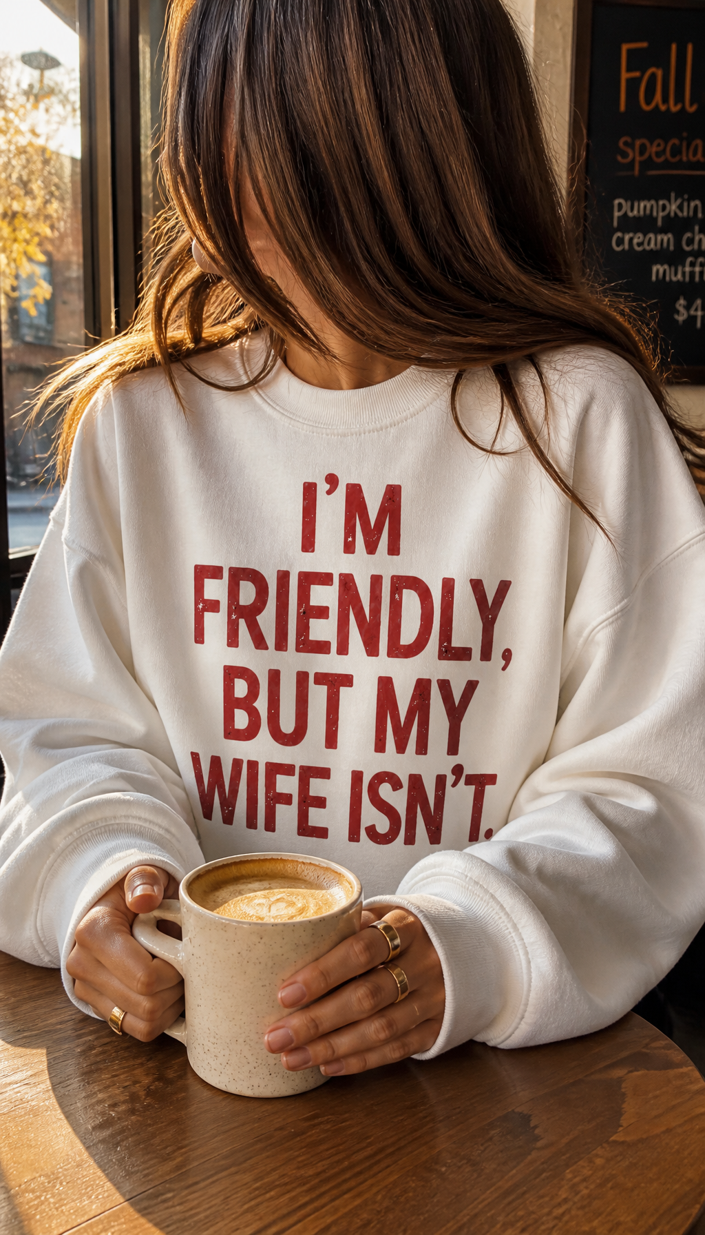 I'm friendly But my wife isn't Women's lifestyle