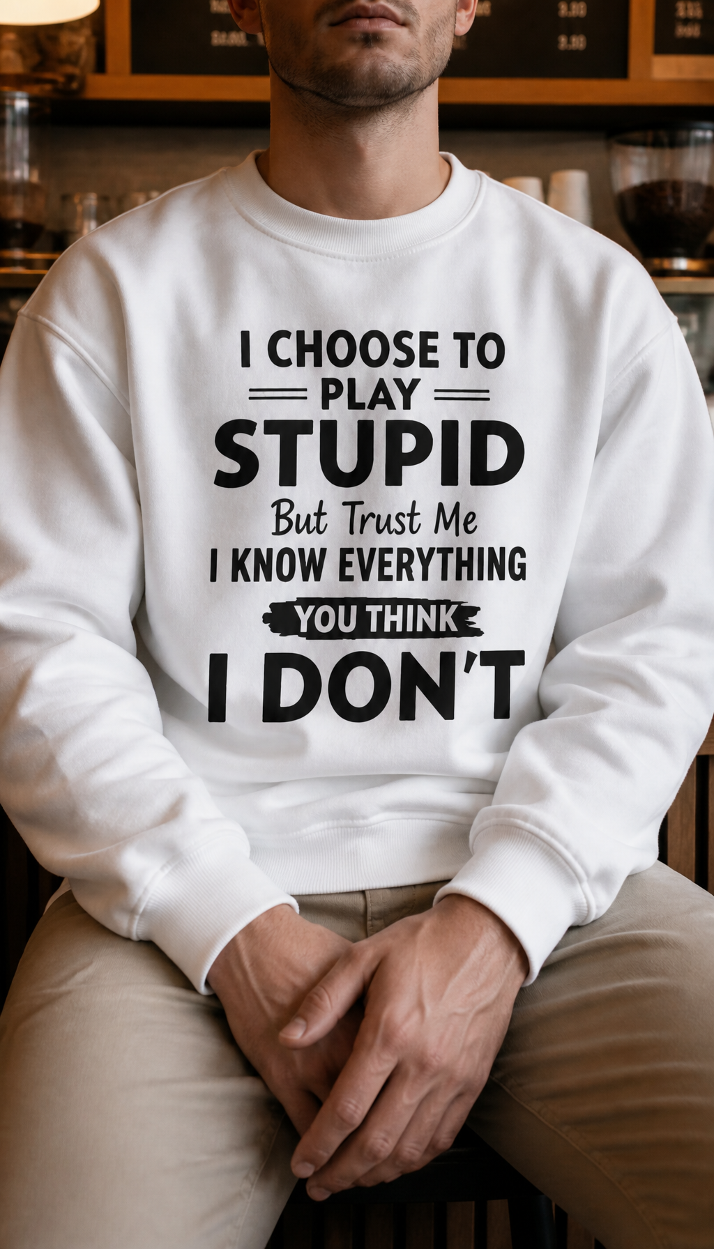 I choose to play stupid, But Trust me I Men's lifestyle