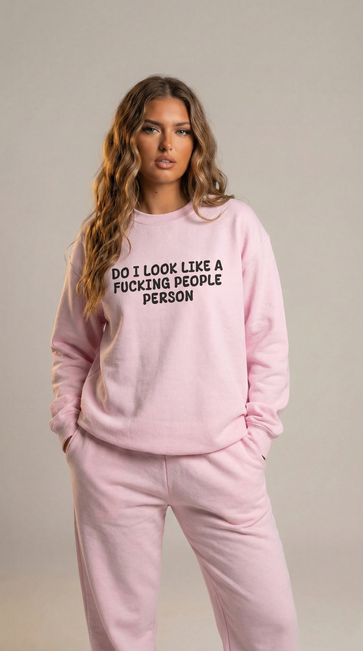 Do I Look Like A Fucking People Person Crewneck Sweatshirt