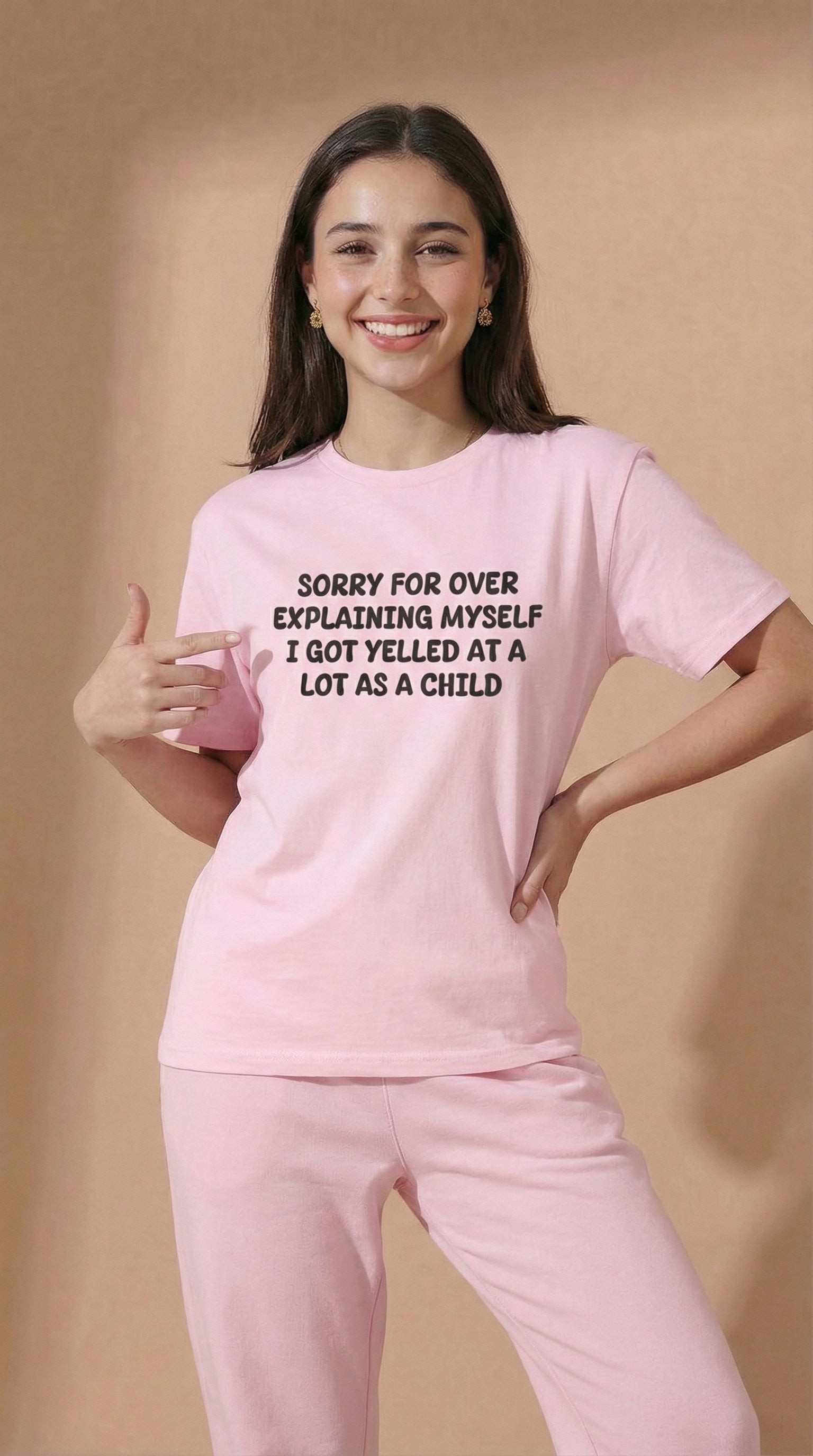 Sorry For Over Explaining Myself I Got Yelled At A Lot As A Child T-Shirt