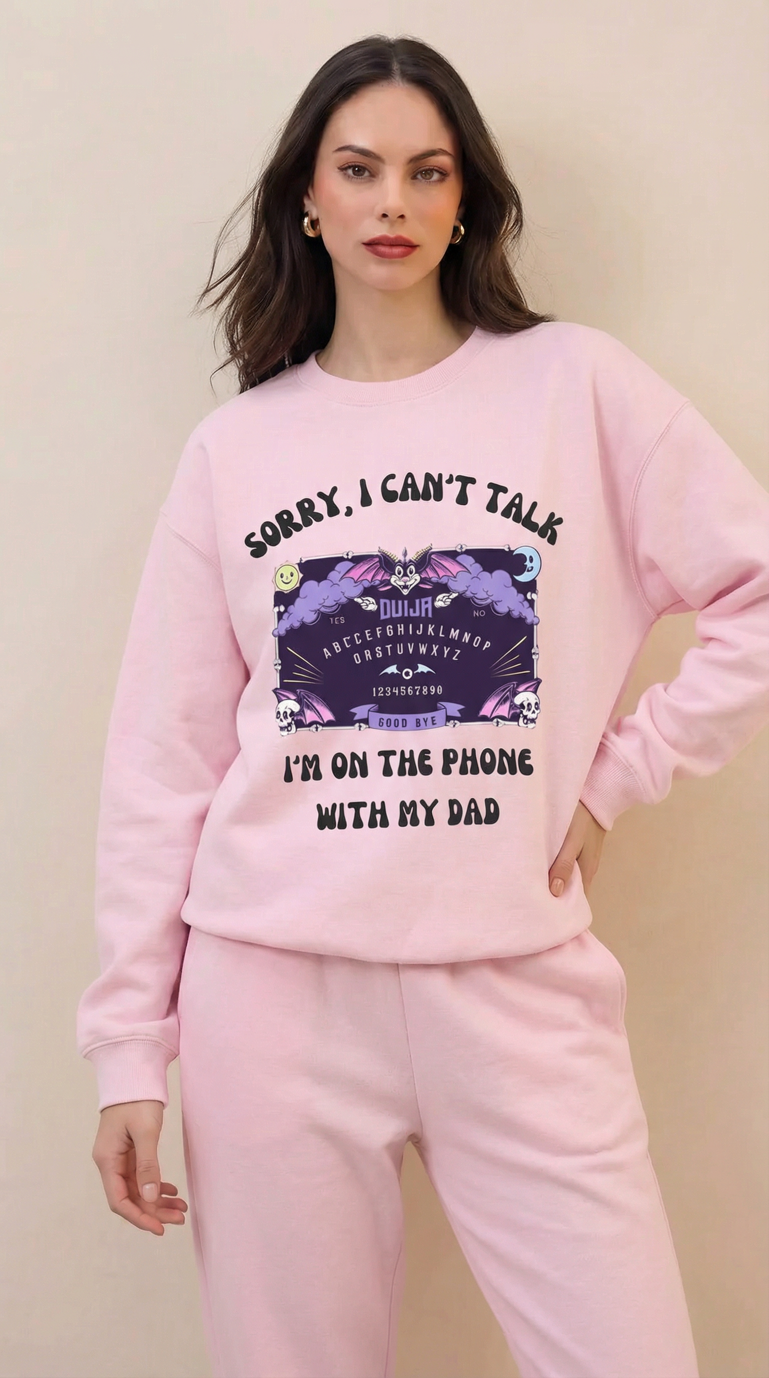 Sorry I Can't Talk I am On The Phone With My Mom Sweatshirt