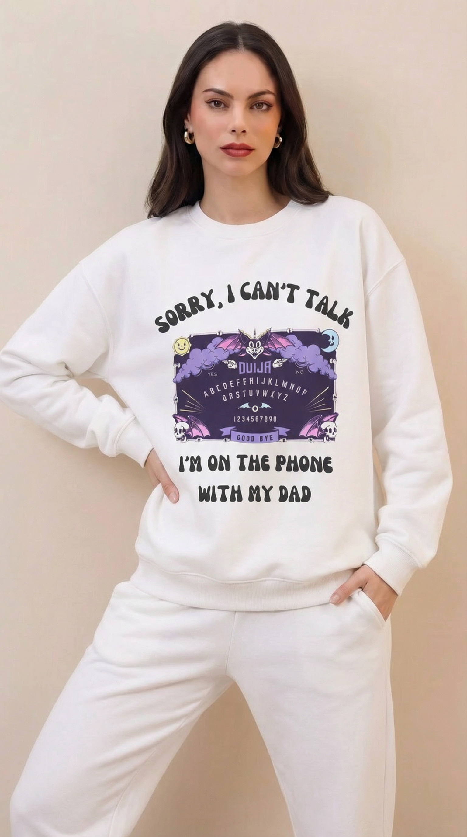 Sorry I Can't Talk I am On The Phone With My Mom Sweatshirt