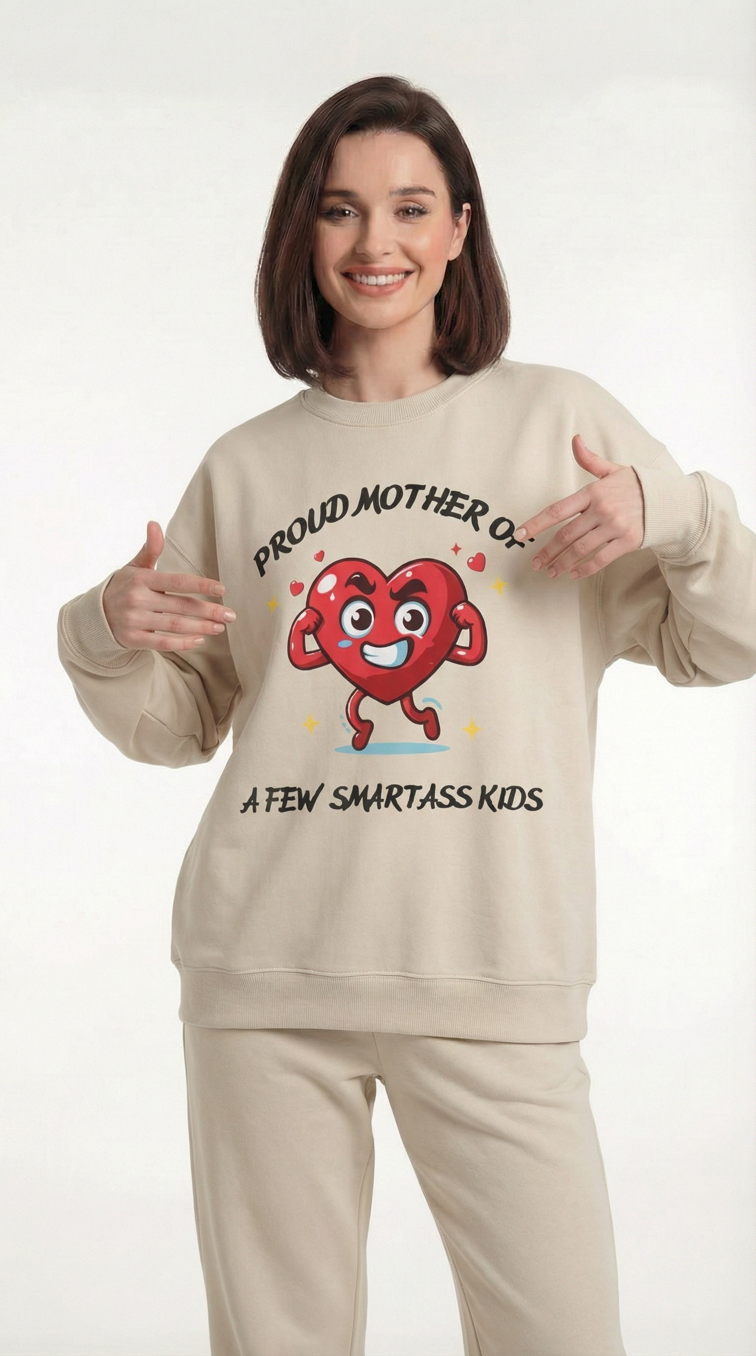 Proud Mother of a Few SmartAss Kids  Crewneck Sweatshirt