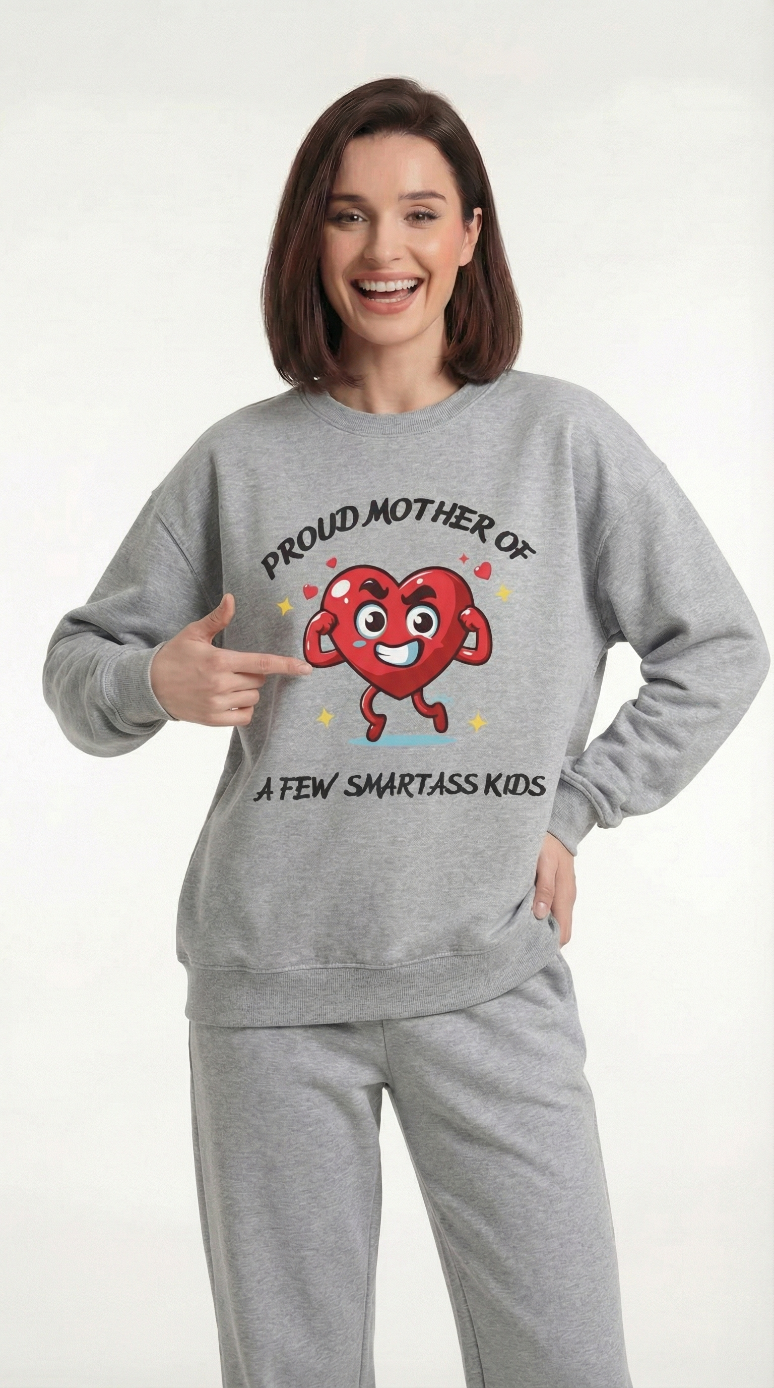 Proud Mother of a Few SmartAss Kids  Crewneck Sweatshirt