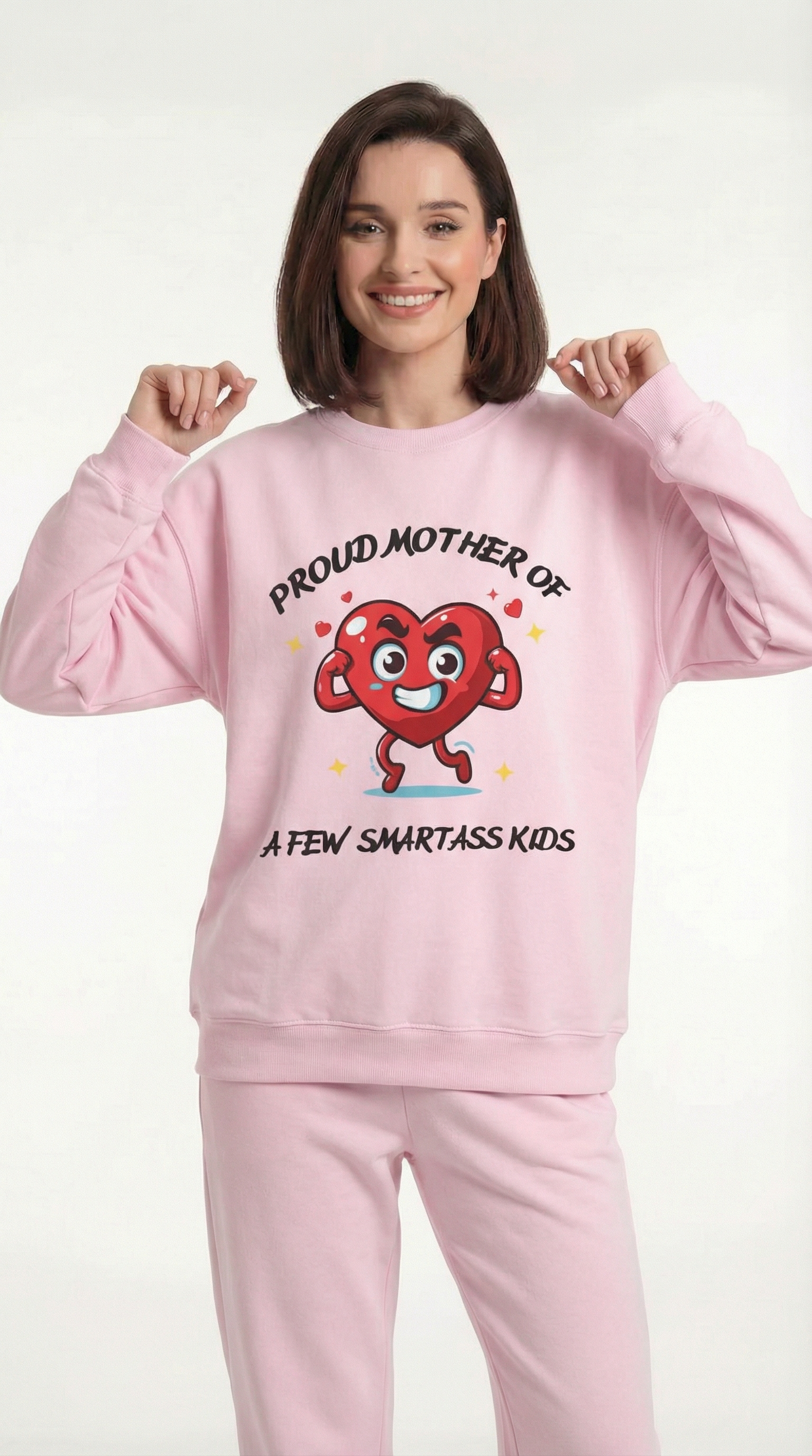 Proud Mother of a Few SmartAss Kids  Crewneck Sweatshirt
